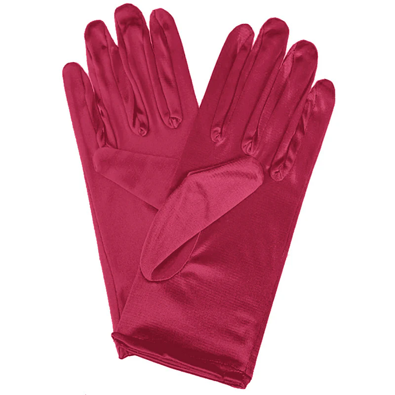 Bridal Wedding Gloves Short Satin Dress Gloves - Image 26