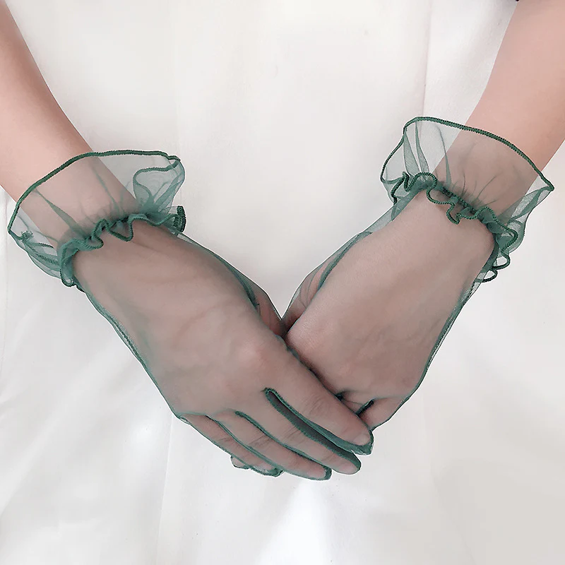 Bride Wedding Gloves Butterfly Embroidered - Image 6