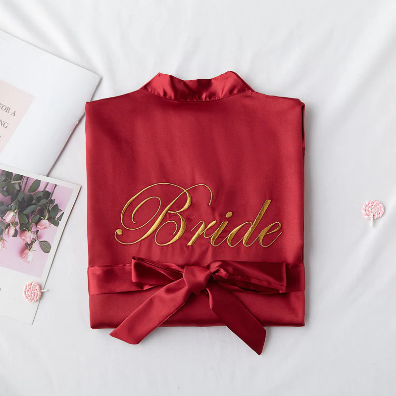 Bridesmaid Bridal Dressing Gown Night Gown - Image 12