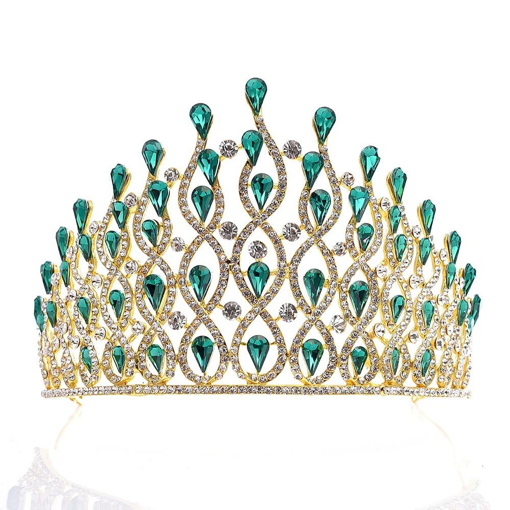 Crystal Royal Tiara Bridal Pageant Wedding Hair Accessory - Image 14