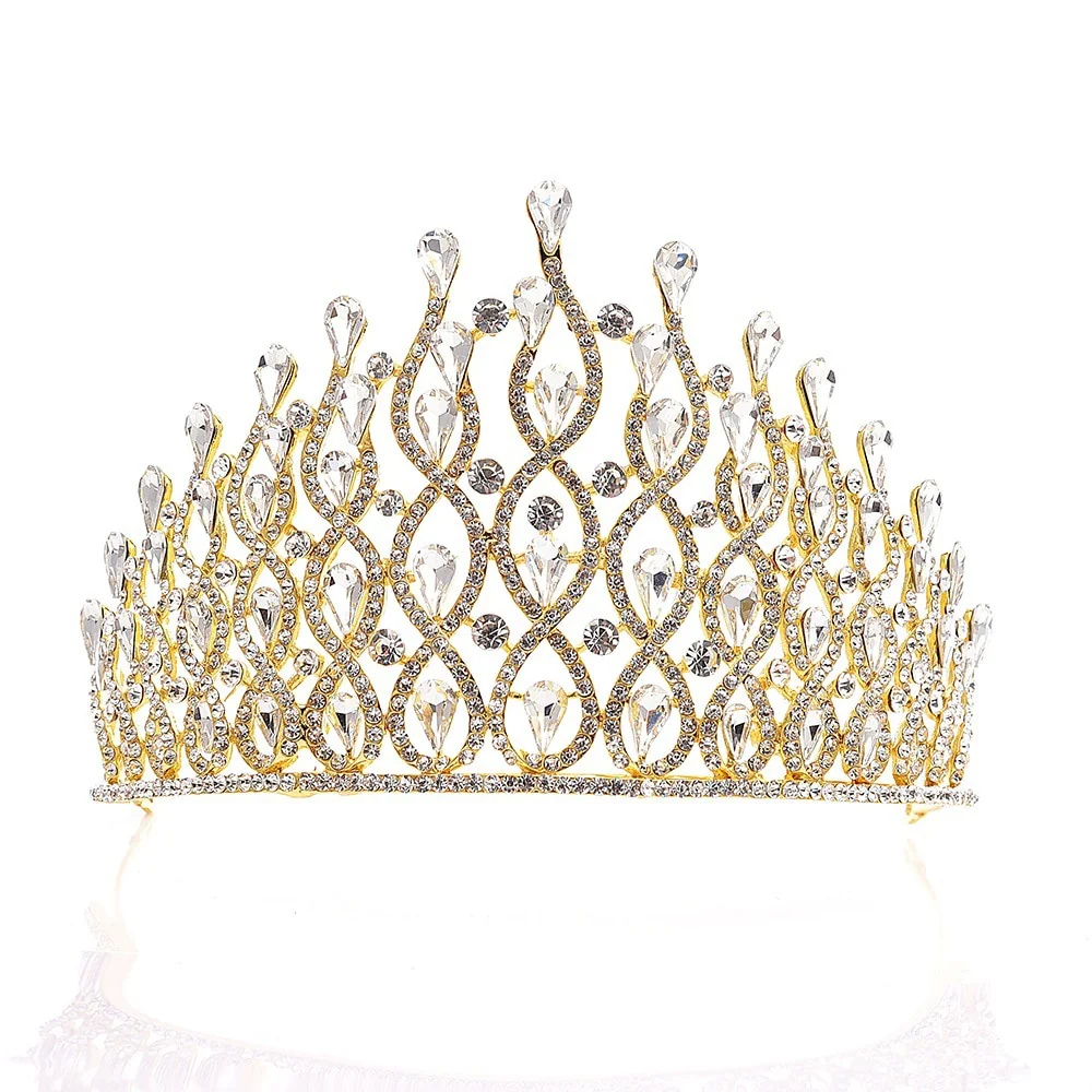 Crystal Royal Tiara Bridal Pageant Wedding Hair Accessory - Image 6