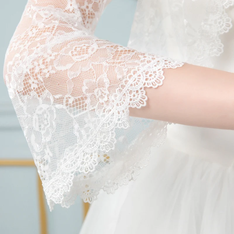 Lace Wedding Bridal Wrap Bolero Jacket Accessory - Image 27