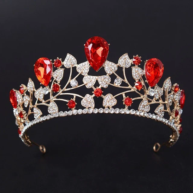 Party Tiara Crown Crystal Rhinestone Princess Hair Accessory - Image 3