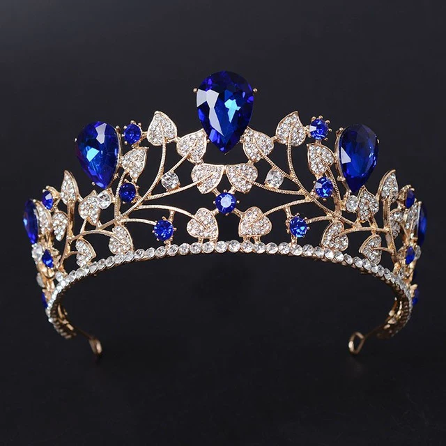 Party Tiara Crown Crystal Rhinestone Princess Hair Accessory - Image 4