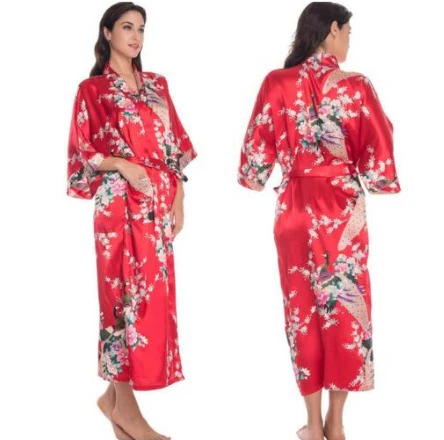 Satin Robes for Brides Wedding Robe Sleepwear Silk - Image 9